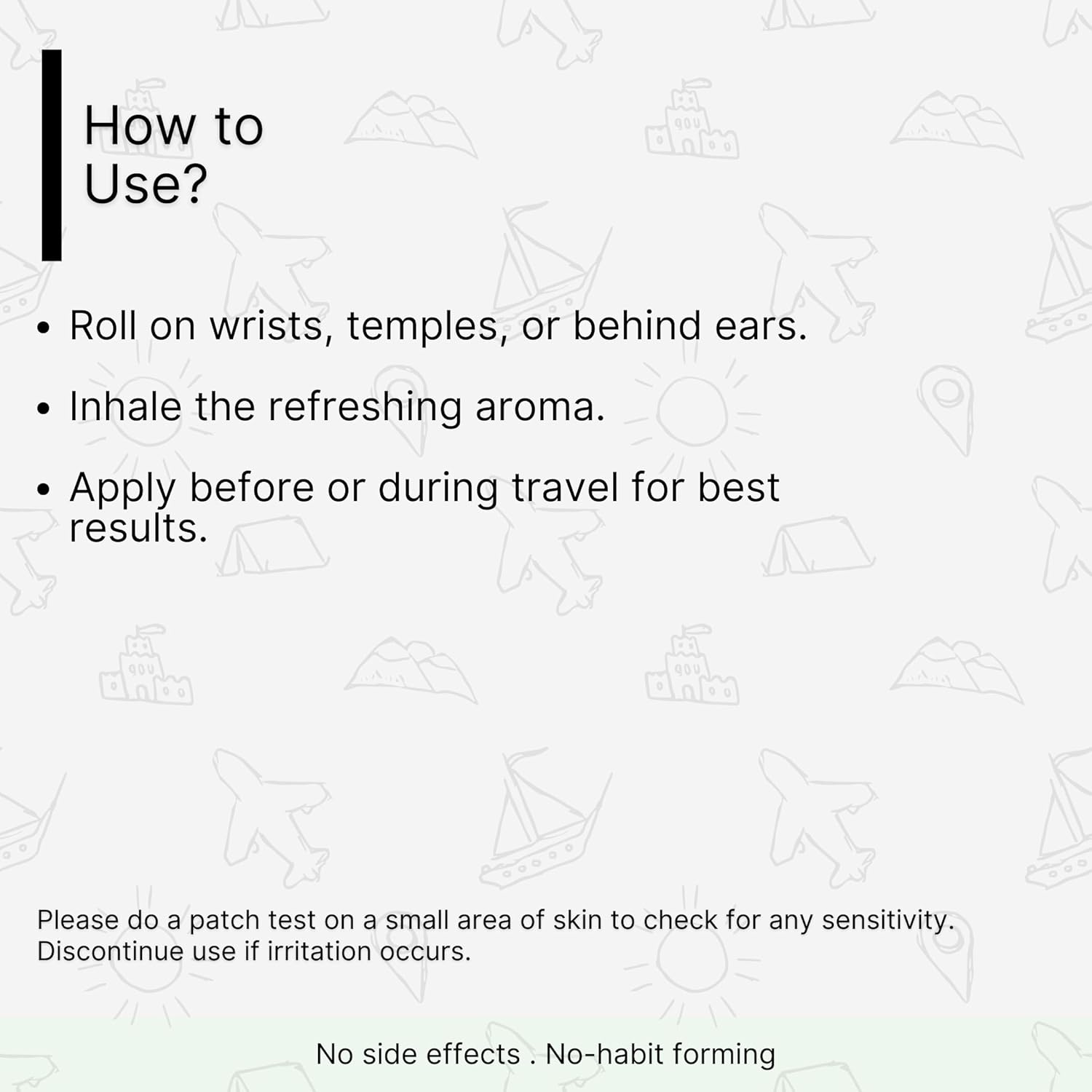 Travel Calm Roll-On | Natural Motion Sickness & Nausea Relief | For Car, Flight, Cruise & Morning Sickness | With Peppermint, Basil, Ginger, Cardamom, Lemon & Lavender Oils - 10ml - Image 7