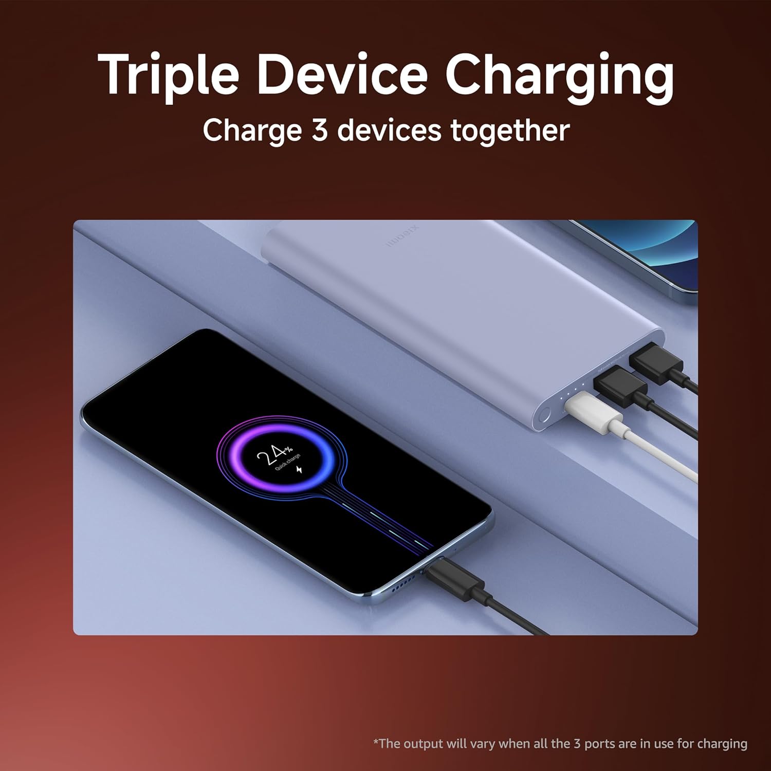 Xiaomi Power Bank 4i 10000mAh 22.5W Fast Charging PD|Smart 12 Layer Protection| Durable Steel Casing | Triple Output Ports | Supports All Phone (MI Power Bank) - Image 6